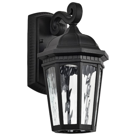 Nuvo East River Outdoor Wall Fixture, LED, SMART, Starfish RGBTW , Matte Black, Clear Water Glass 62/5945